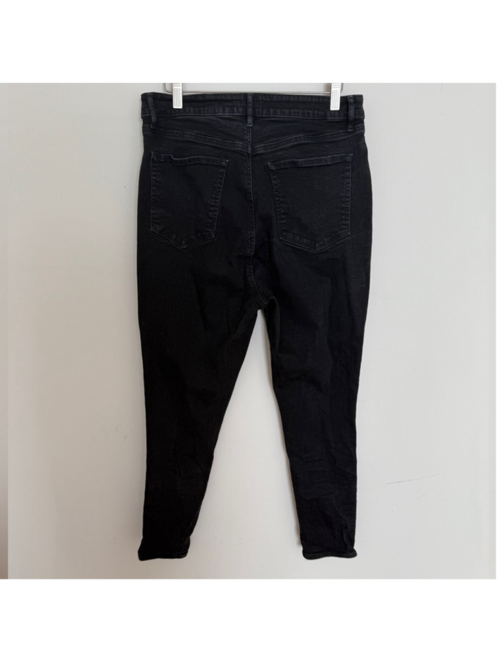 LOFT Black Curvy Skinny Denim Pants Size 32 / 14 - Picture 3 of 9